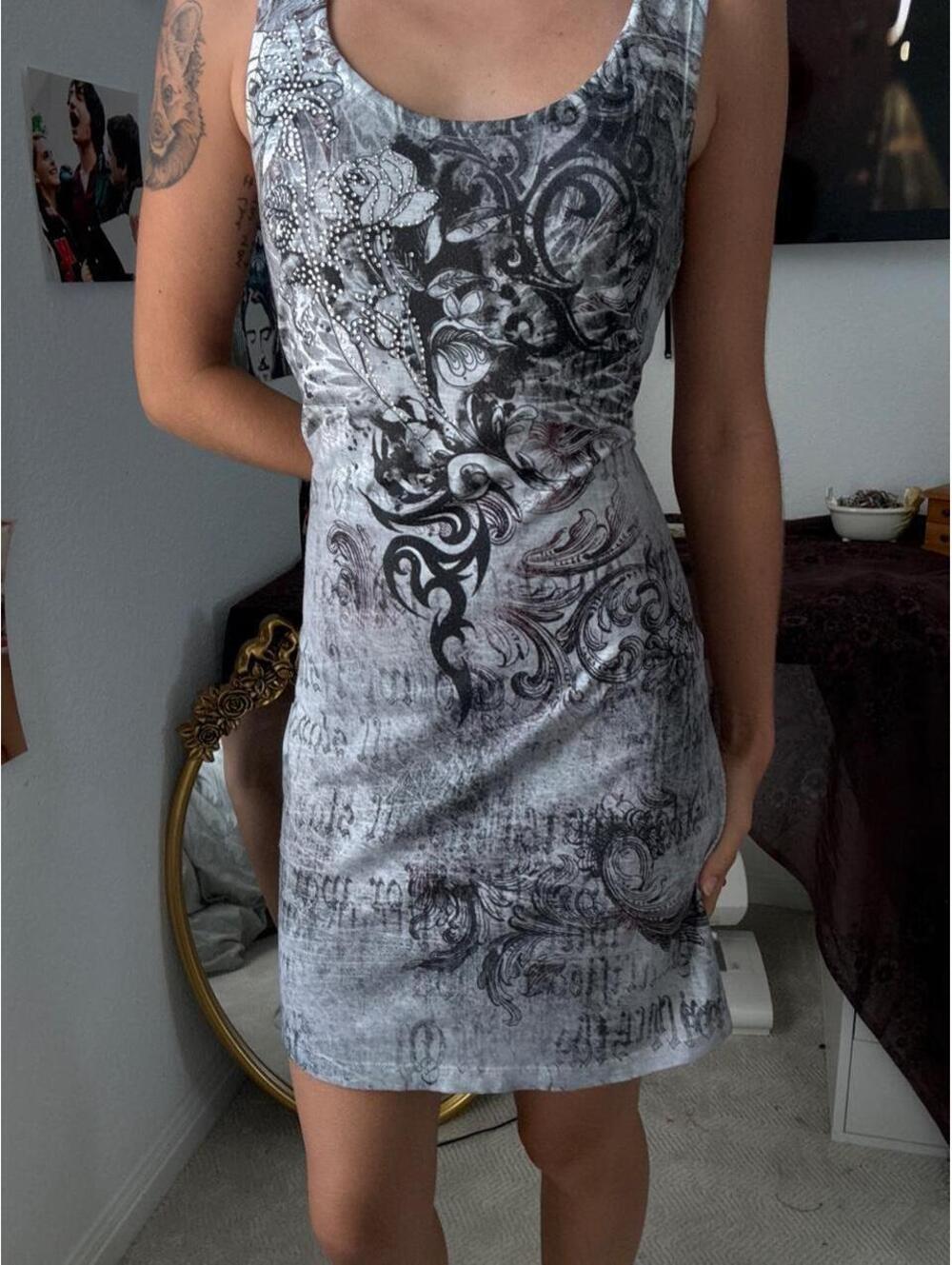 Maurices Women's Grey and Silver Dress